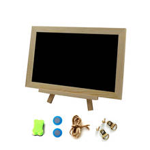 Single Side Mini Wooden Tripod Blackboard Message Sign Note Marker Chalkboard Small Blackboard 20x30cm 2024 - buy cheap