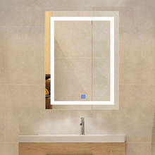 60x80 см 70x90 см светодиодный зеркало для ванной со Колонка с беспроводным каналом «блютус» Смарт косметическое зеркало туман Ванная комната для зеркала в ванной 2024 - купить недорого