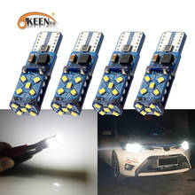 Okeen 4 pçs super brilhante t10 w5w led luzes de estacionamento do carro wy5w 168 501 2825 cunha auto virar lado lâmpadas interior leitura cúpula lâmpada 2024 - compre barato