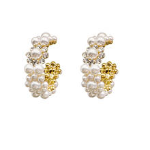 Trend Simulation Pearl Long Earrings Female White Round Pearl Elegent Wedding Earrings Fashion Korean Jewelry Earrings 2024 - buy cheap