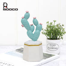 Roogo Cactus Flower Pot Shaped Home Decoration Accessories Nordic Miniature Figurines Creative Ornament For Desktop Office Decor 2024 - buy cheap