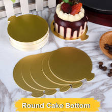 100 Мини-тарелки для торта, маленький картонный набор для круглого Мусса для торта, подставка для торта, тарелка для десерта, одноразовая бумажная подставка 2024 - купить недорого