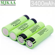 MJKAA 4 шт. Оригинал NCR18650B 3,7 V Li-Ion 3400mAh аккумуляторная батарея 18650 3400 MAh литиевые батареи для фонарика 2024 - купить недорого