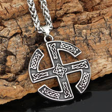 Kolovrat knot amulet slavs Stainless steel pendant necklace 2024 - buy cheap