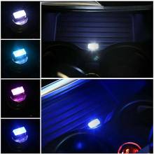Mini luz usb led modelagem de carro luz ambiente neon (7 luz dos tipos interior cores do carro) jóias luz d5e4 2024 - compre barato