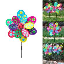 Lantejoulas colorido dot moinho de vento spinner pinwheels casa jardim quintal decoração crianças brinquedos novo 2024 - compre barato