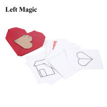 Hearting by Way & Himitsu Magic Red Heart Folding Magic Tricks Comedy Street Close Up Magia Card Magie Illusion Gimmick Props 2024 - buy cheap