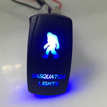 Interruptor rocker laser azul de 5 pinos, luz sasquantum led liga/desliga 12v 24v para carro atv rv barco acessórios para automóveis 2024 - compre barato