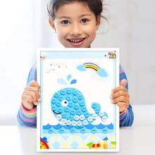 Crianças Botão DIY Kit Pintura Diamante Adesivos Desenho Escola Brinquedos Handmade Artesanato Arte Crianças Brinquedos Educativos Ferramentas de Desenho 2024 - compre barato