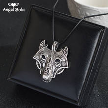 1pcs Norse Vikings Amulet Pendant Necklace Norse Wolf Head Pendant Necklace Nordic Talisman Jewelry Wolf Kopf Halskette 2024 - buy cheap