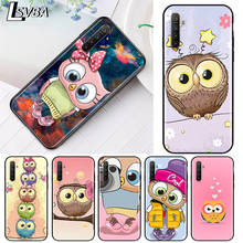 Cute Owl Hearts Lover For OPPO Reno 5 4Z 4SE 4F 4 3 ACE 2F 2Z 2 Z 10X zoom A PRO Plus Lite 5G 4G Black Soft Phone Case 2024 - buy cheap