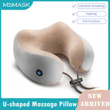 Masajeador de cuello en forma de U, almohada de masaje eléctrica con soporte para cabeza y cuello, carga Usb, para casa, coche y oficina, 2021 2024 - compra barato
