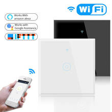 Tuya Smart Life APP WiFi Smart Light Switch Touch Smart Wall Switch EU Standard Works With Alexa Amazon Google Home Smart Home 2024 - buy cheap