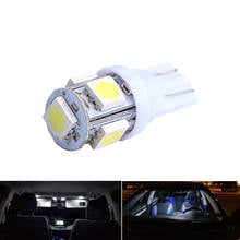 1x Car T10 W5W LED Signal Bulb Auto Interior Dome Reading Light Luggage License Plate Wedge Side Trunk Lamp 12V 5smd White 2024 - buy cheap