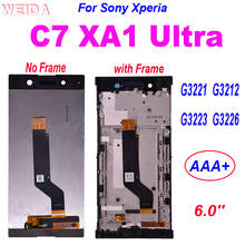 6.0'' for Sony Xperia XA1 Ultra G3221 G3212 G3223 G3226 LCD Display Touch Screen Digitizer Assembly for Sony C7 LCD Frame 2024 - buy cheap