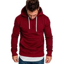2020 New Hoodies Men Autumn Winter Sweatshirt Solid color Hip  Hoodie Long Sleeve Hoody Pullover Jumper Sweatshirts Men 3XL 2024 - buy cheap