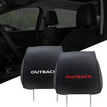 Funda de asiento de coche para Subaru Outback, accesorios, reposacabezas de asiento de coche, cojín de descanso para cuello con bolsillos, almohadilla de fibra de carbono, productos para coche 2024 - compra barato