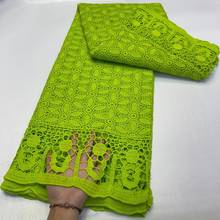 Green African Guipure Cord Lace Fabric 2022 High Quality Lace Latest Nigerian French Cord Lace Fabrics For Dress Sewing J4730 2024 - buy cheap