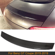 Car Rear Trunk Spoiler Wing For Mercedes-Benz GT Coupe 2015 - 2019 Carbon Fiber Car Rear Trunk Window Boot Lip Wing Spoiler 2024 - buy cheap