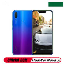 Original HuaWei NOVA 3i 4G LTE Mobile Phone Kirin 710 6.3" 2340X1060 6GB RAM 128GB ROM Fingerprint Android 8.1 24.0MP+16.0MP 2024 - buy cheap