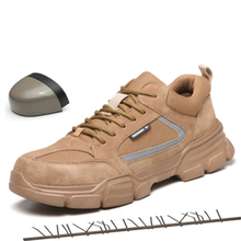 Zapatos de seguridad con punta de acero Unisex, zapatillas de trabajo a prueba de agua para exteriores, cómodos e indestructibles, Industriales 2024 - compra barato
