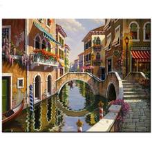 full square round drill 5d diy diamond painting town scenery embroidery landscape lake house cross stitch,home wall decor 2024 - buy cheap