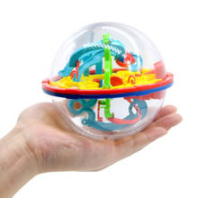 100 Steps 3D Puzzle Ball Intelligence Maze Ball Challenge Disorder Game Puzzle Educational Toy 2024 - buy cheap