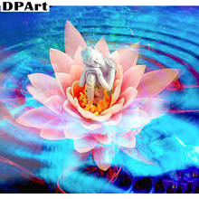 Diamond Painting Full Square/Round Drill Lotus and Buddha 5D Daimond Painting Embroidery Cross Stitch Mosaic Rhinestone Zou351 2024 - buy cheap