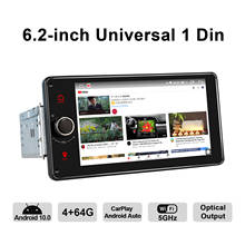 Android 10.0 head unit 6.2 inch car radio GPS 4GB RAM 64GB ROM Octa Core HD support 4G/Carplay/Android auto/Fast Boot 5G WIFI BT 2024 - buy cheap