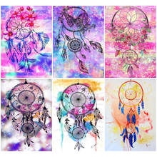 Yumeart 3D Diy Square Diamond Embroidery Painting Indian Dream Catcher Cross Stitch Full Diamond Painting Feathers Art Crafts 2024 - buy cheap