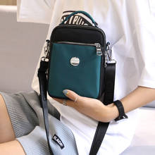 Hot Small Nylon Messenger Bag Women Waterproof Crossbody Bags Double Layer Satchels mini Shoulder Bag For Iphone Bolsa de mujer 2024 - buy cheap
