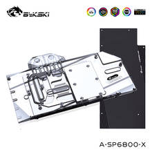 Bykski-enfriador de agua para tarjeta gráfica Sapphire RX 6800, edición 5V /12V, bloque de agua de cobre de cubierta completa, A-SP6800-X 2024 - compra barato