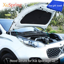 Cubierta del motor del capó delantero para KIA Sportage QL 2015-2019, barras de choque de resorte de puntal de barra hidráulica, soporte de estilo de coche 2024 - compra barato