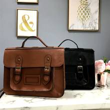 Brand Designer PU Leather Women's Handbag Retro Simple Crossbody Bag Large Square Tote 2024 - buy cheap