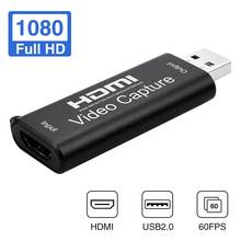 Hot!Mini HD 1080P HDMI To USB 2.0 Video Capture Card Game Recording Box for Computer Youtube OBS Etc. Live Streaming Broadcast 2024 - buy cheap