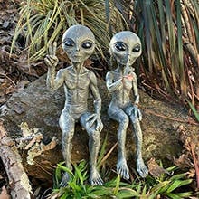 Outer Space Alien Statue Martians Garden Figurine Set For Home Indoor Outdoor Figurines Garden Ornaments Miniatures 2024 - buy cheap