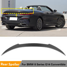 Spoiler traseiro para bmw, asa do porta-malas,, para bmw 8 series g14, conversível, 2014-2019, em fibra de carbono 2024 - compre barato