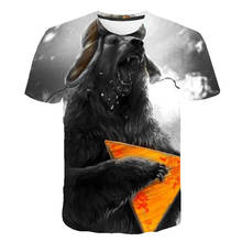 Camiseta verão rússia urso, camisetas guerra militar, roupas guitarra, camisetas, homens 3d animal, camiseta, manga curta legal, 2020 2024 - compre barato