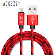 !ACCEZZ Nylon Charging Data Cable Micro USB For Samsung Galaxy S7 S6 For Huawei Xiaomi Redmi LG Android Phone Fast Charger Cord 2024 - buy cheap