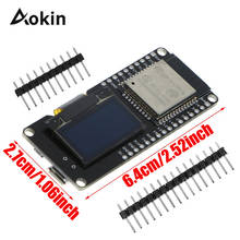 Módulo WiFi OLED ESP32 para Arduino, ESP-32 Dual con Bluetooth, ESP-32S, ESP8266 2024 - compra barato