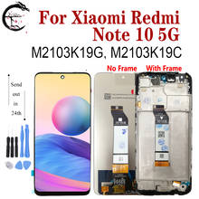 6.5" LCD With Frame For Xiaomi Redmi Note 10 5G Display M2103K19G M2103K19C Screen Touch Digitizer Sensor Assembly Replacement 2024 - buy cheap