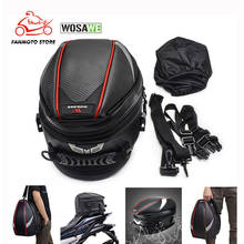 WOSAWE 16-21L мотоциклетная сумка для заднего сиденья, багажная сумка для заднего сиденья, мотоциклетная Сумка-седло, водонепроницаемая сумка на плечо с высокой емкостью для мотоцикла 2024 - купить недорого