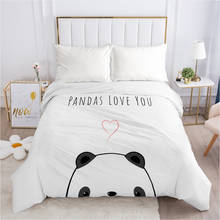 1pc Children Cartoon Duvet cover Quilt/Blanket/Comfortable Case 140x200 Single Size Cute Bedding for child kids baby panda 2024 - buy cheap