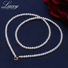 2-3mm Round Natural Freshwater Pearl Choker Necklace Small pearl Jewelry for women with 925 Silver Clasp 2024 - buy cheap