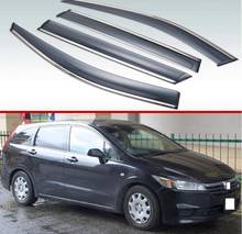 Para honda stream 2000-2014 plástico exterior viseira ventilação shades janela sol guarda chuva defletor 4 pçs 2024 - compre barato