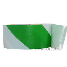 5x 4.5cm * 18M Floor Warning Adhesive Tape /Work Area Caution Tape / Ground Attention Tape Abrasion-Proof Green/White #62 2024 - buy cheap