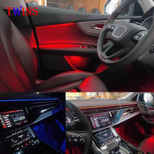 Luz Led decorativa de ambiente para Audi Q8, 2019-2020, luz ambiental Interior, para puerta de reposapiés, original 2024 - compra barato