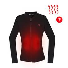Female Heating Suit Electric Thermal Underwear Plus Velvet Jacket Shirt  Electric Heated Jacket Heating Waistcoat USB Thermal 2024 - buy cheap