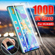 Cola líquida uv vidro temperado para huawei p30 p20 pro protetor de tela p30 lite filme de vidro uv para huawei p20 mate 30 20 pro lite 2024 - compre barato