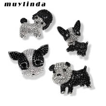 Muylinda  Metal Cute Pet Brooches Rhinestone Dogs Brooch Jewelry Human Clothes Clip Jewelry Scarf Badge Pins Accessories 2024 - buy cheap